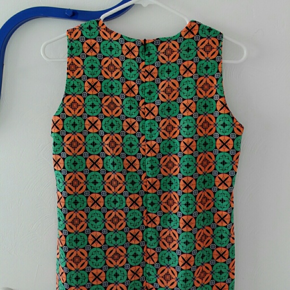 One piece graphic neon pattern mini dress - Picture 3 of 4